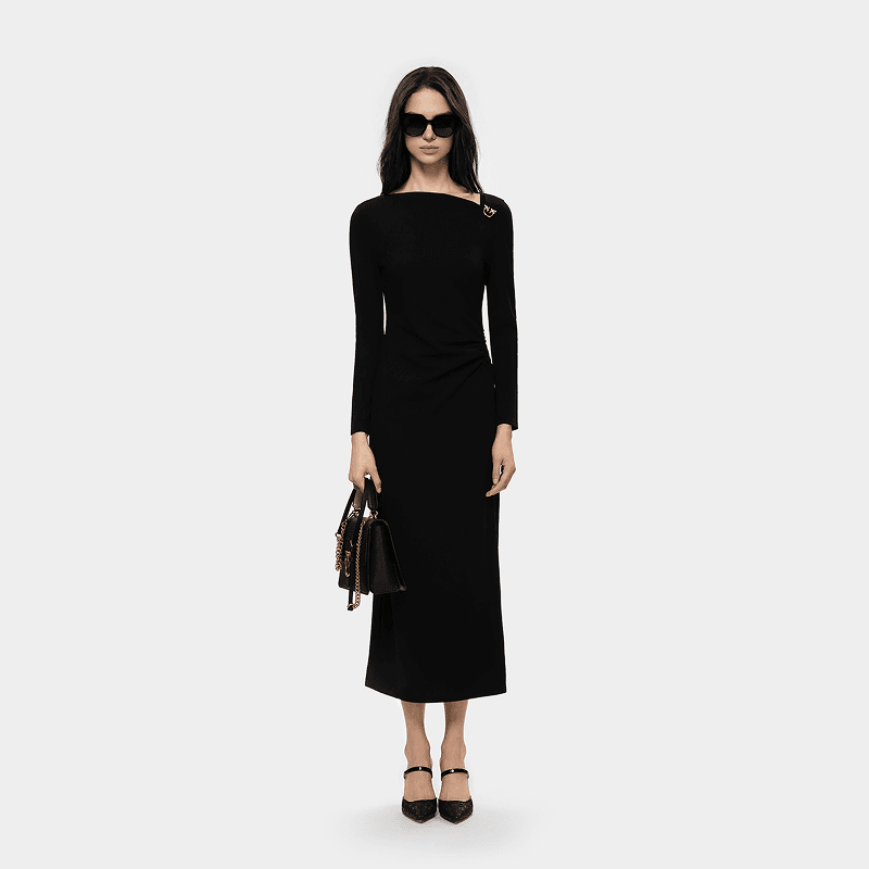 Платье PINKO Длинное платье с длинными рукавами для женщин - изображение 2