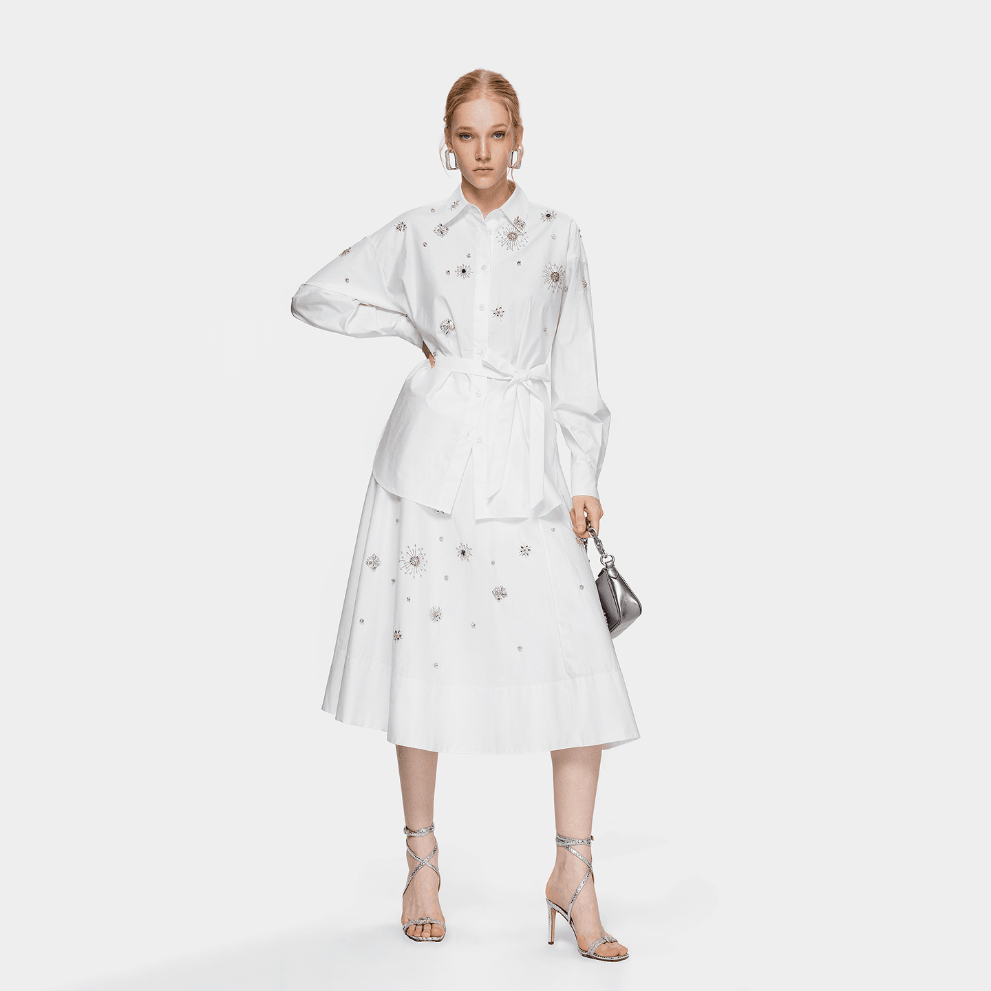 Юбка PINKO SS26 Повседневная длинная юбка для женщин - изображение 3