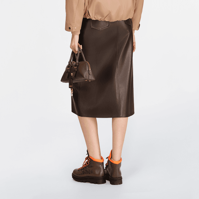 PINKO FW25 Повседневная длинная юбка для женщин - изображение 5