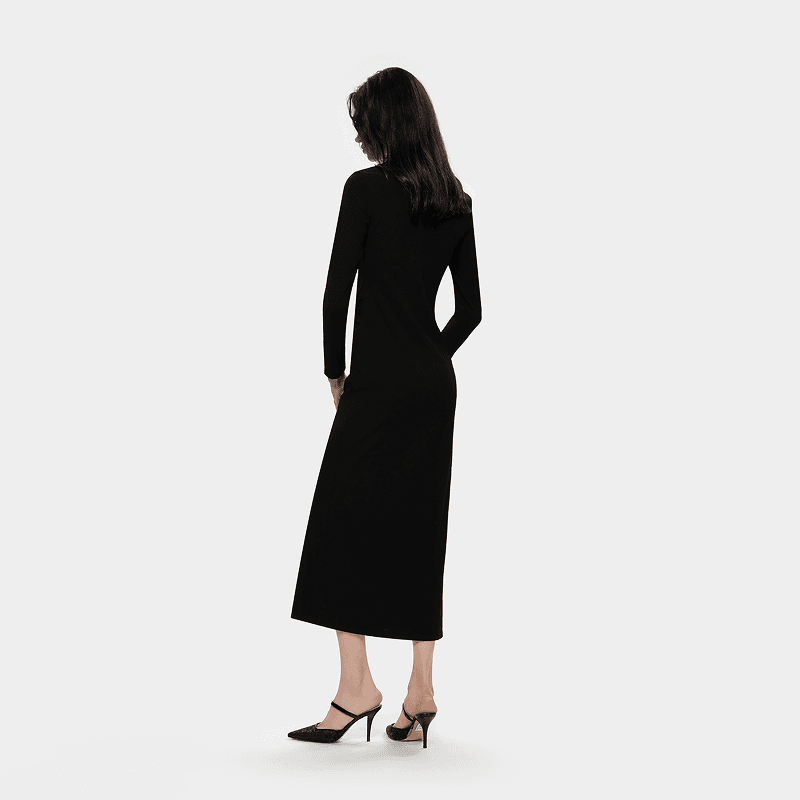 Платье PINKO Длинное платье с длинными рукавами для женщин - изображение 3