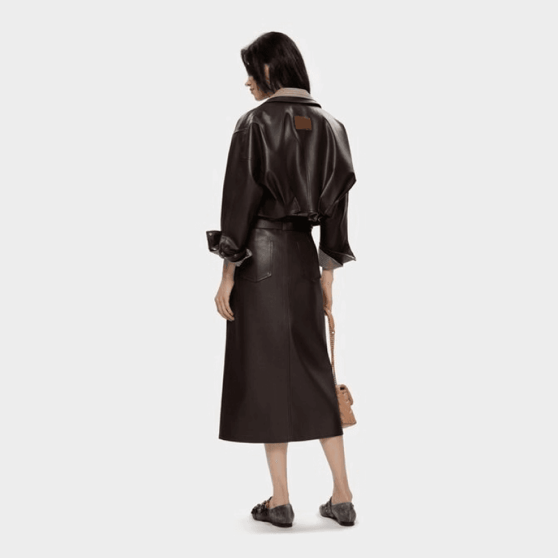 PINKO FW25 Повседневная длинная юбка для женщин - изображение 3