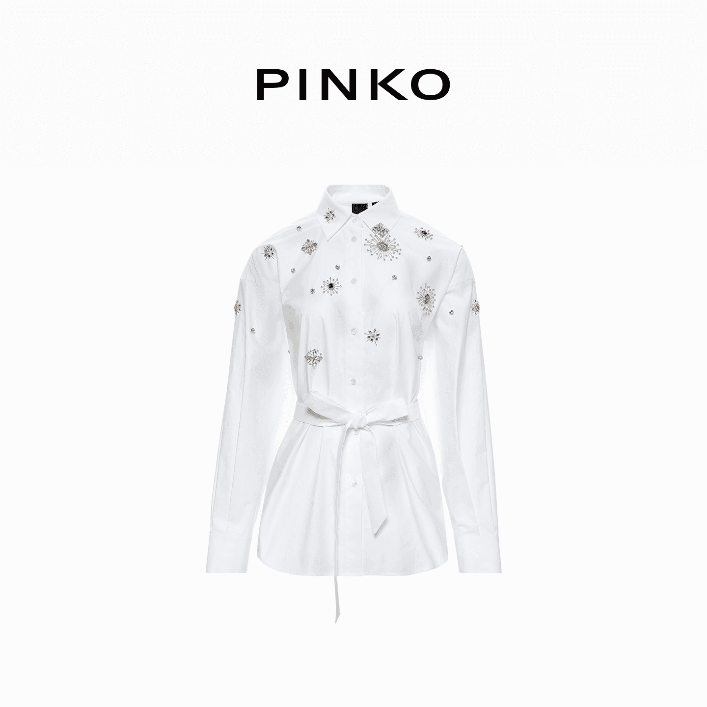 Блузка PINKO Белые Женские Рубашки - изображение 5