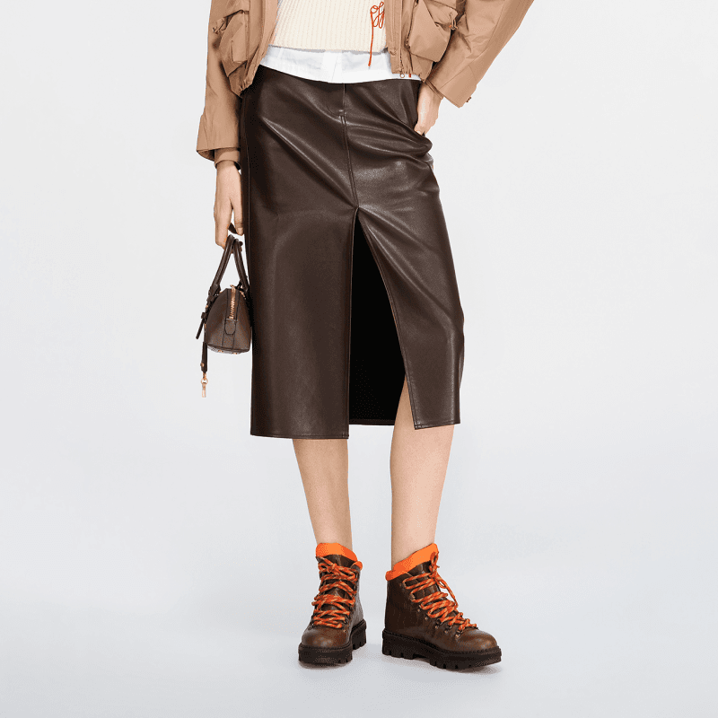 PINKO FW25 Повседневная длинная юбка для женщин - изображение 4