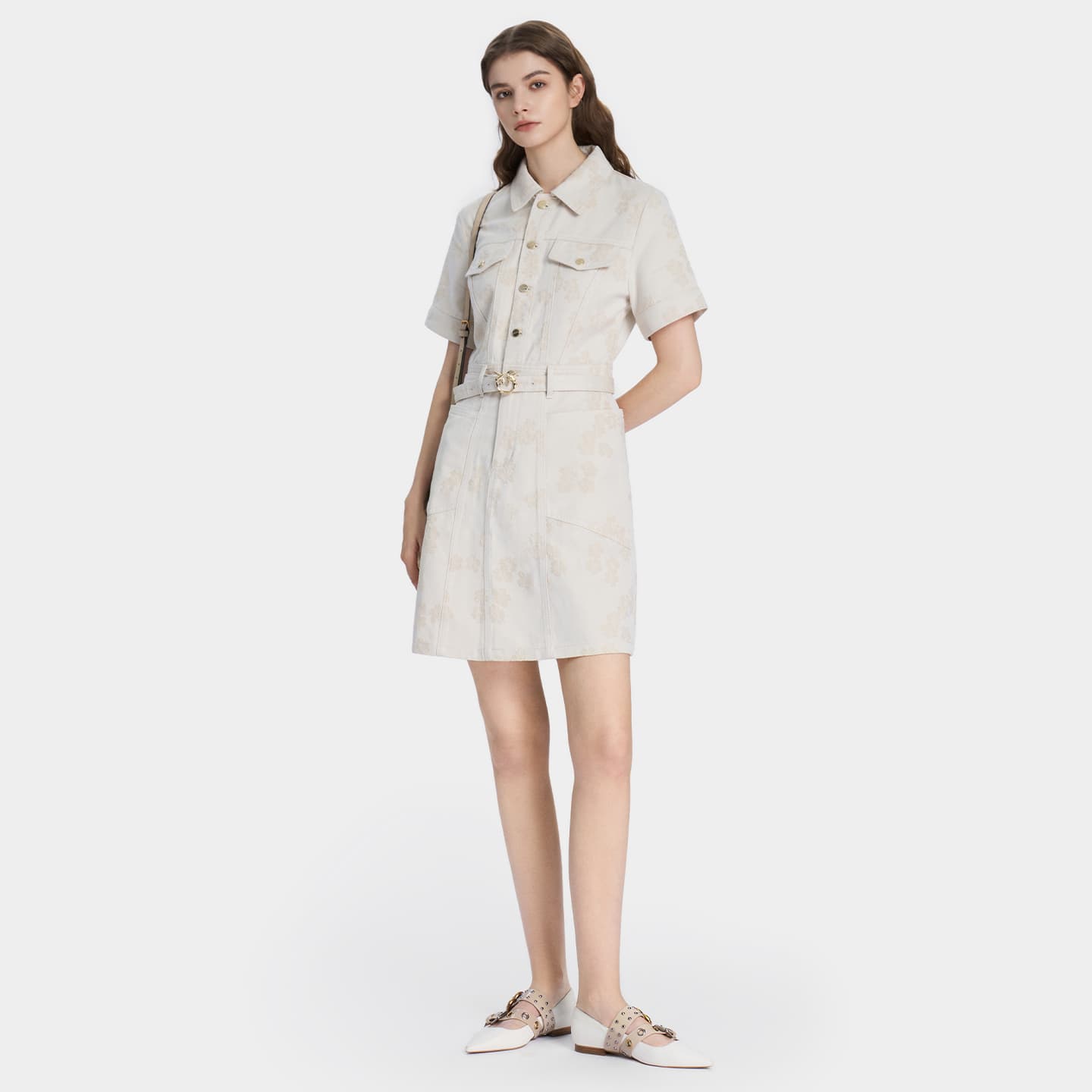 Платье PINKO Женские Короткие Платья с Длинными Рукавами - изображение 4