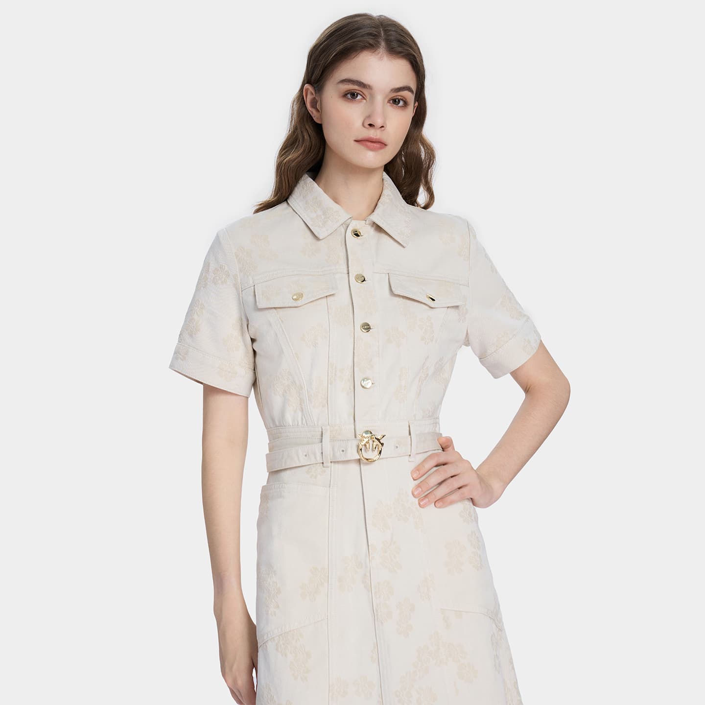 Платье PINKO Женские Короткие Платья с Длинными Рукавами - изображение 6