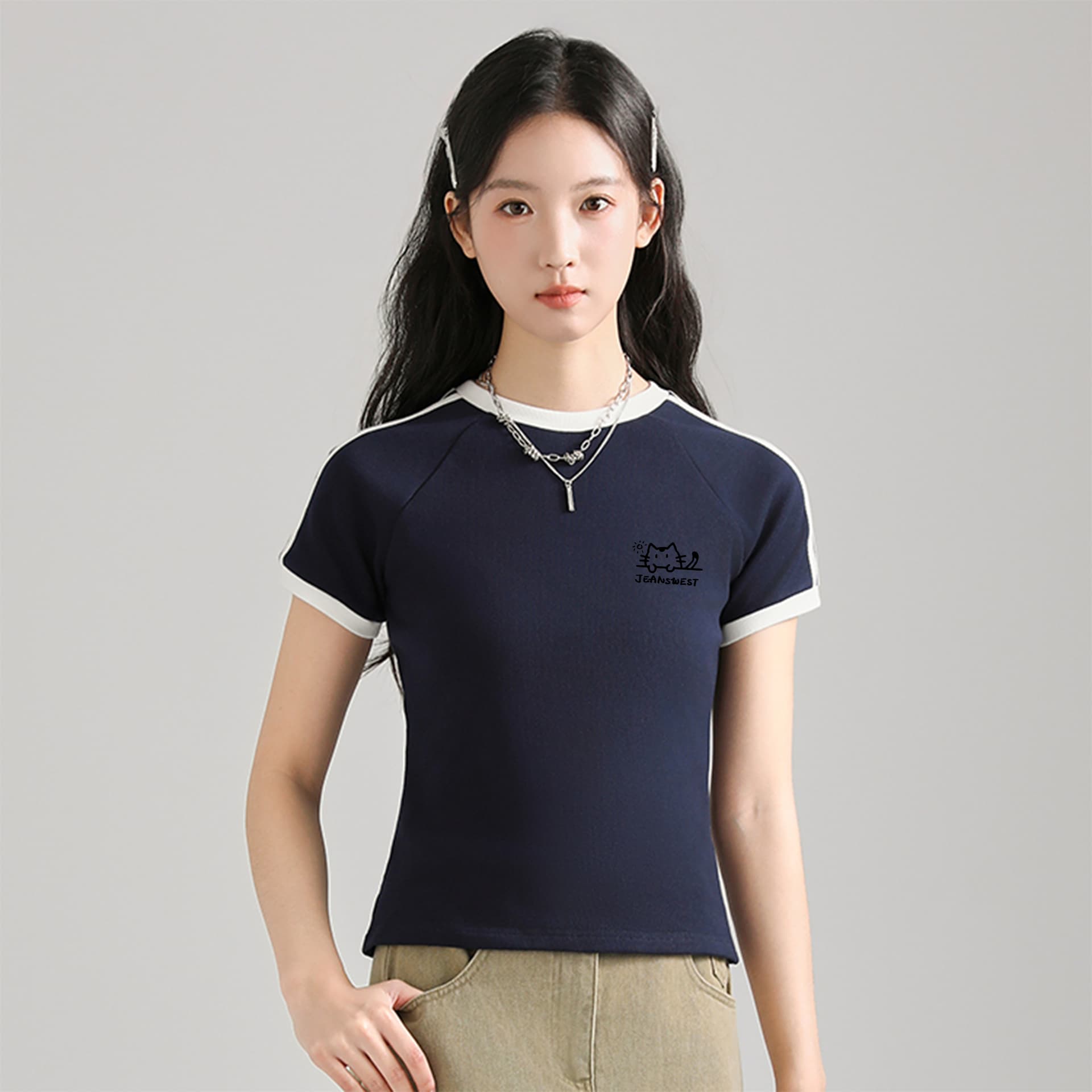 Футболка JEANSWEST Женские T-рубашки - изображение 5