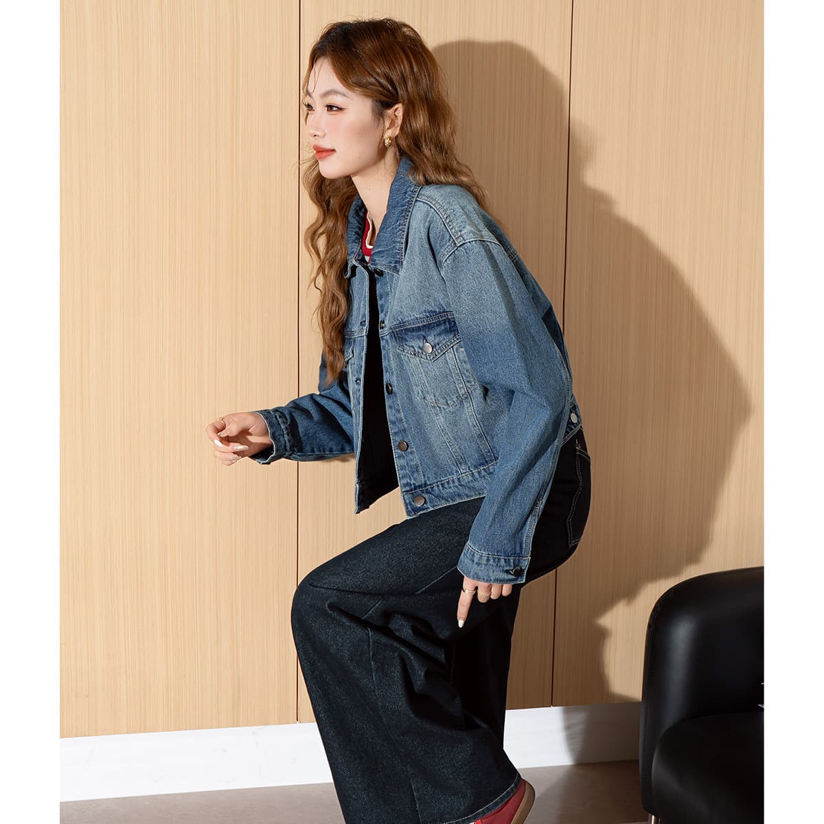 JEANSWEST Деним Куртка Женские Синий - изображение 6