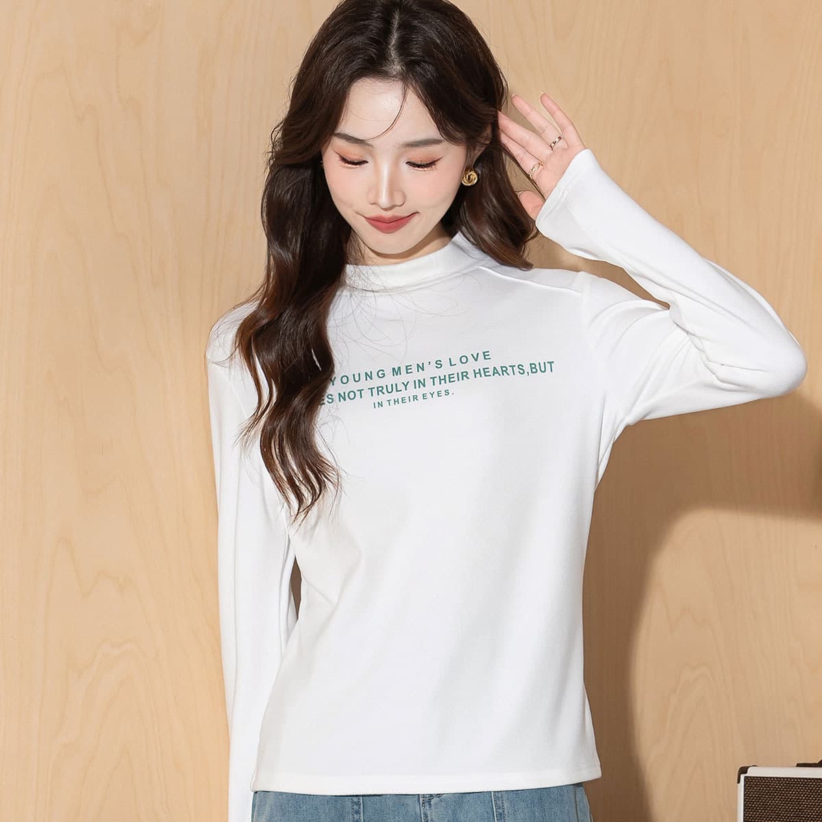 Футболка JEANSWEST Белый Женские T-рубашки - изображение 4