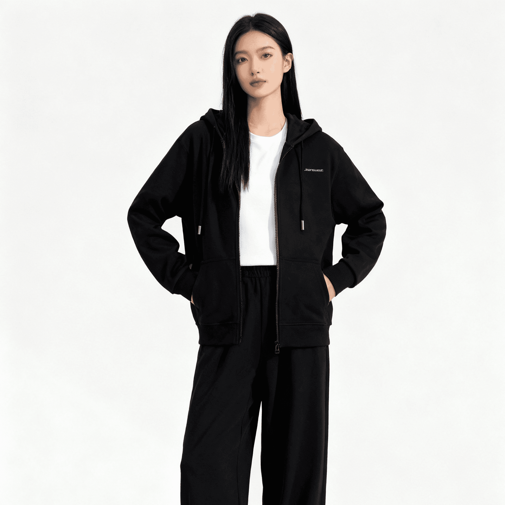 Худи JEANSWEST Черный Женский Толстовка - изображение 3