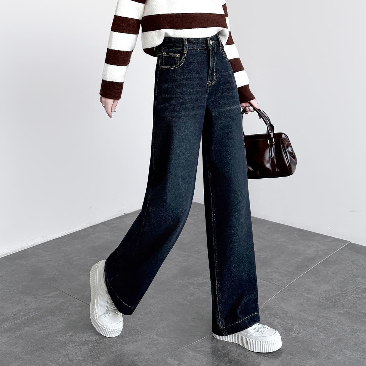 Джинсы JEANSWEST Серый Синий Женские Джинсы - изображение 2
