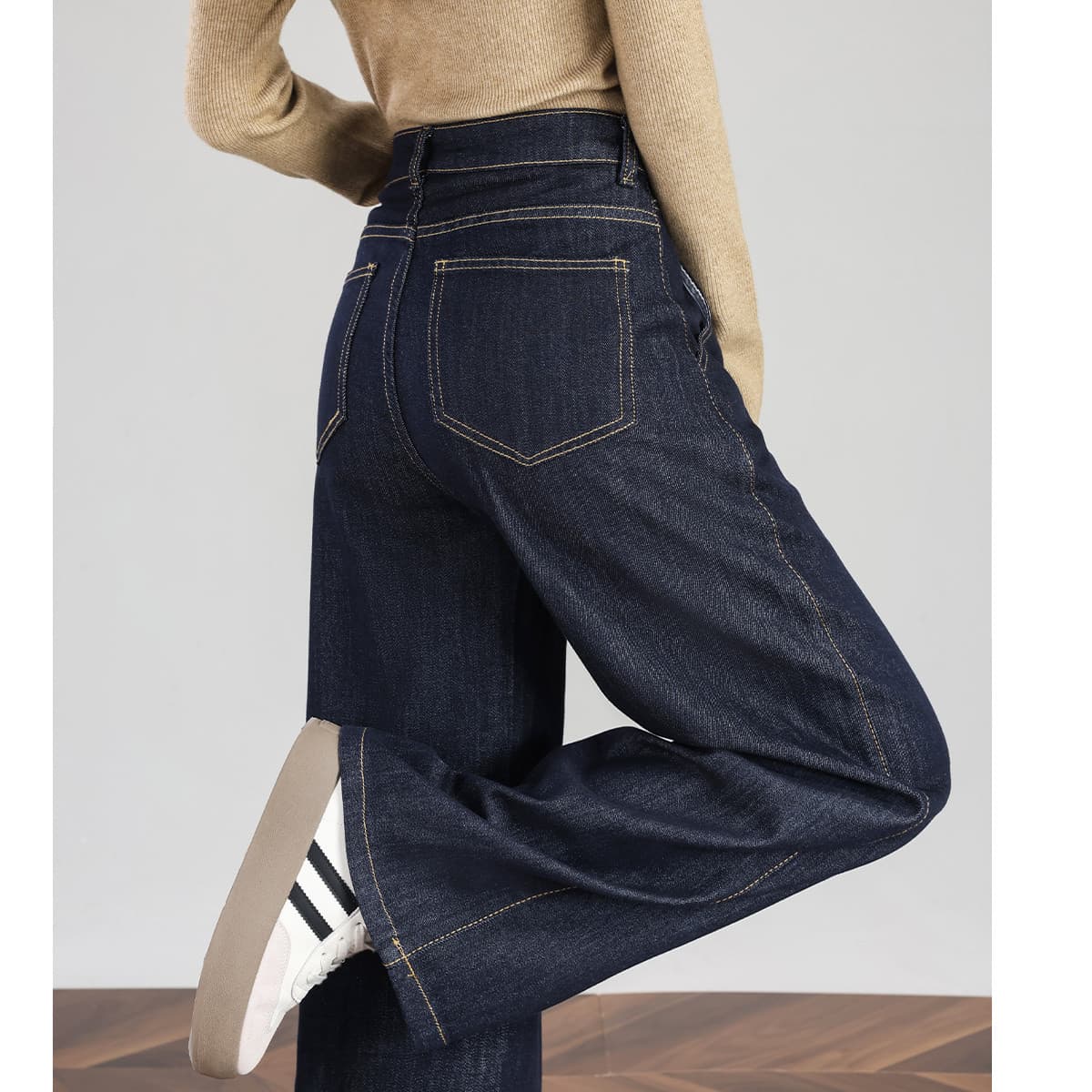 Джинсы JEANSWEST Темно-синий Женские Джинсы - изображение 4