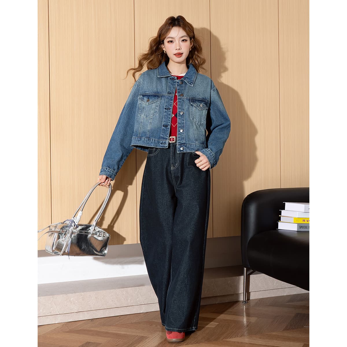 JEANSWEST Деним Куртка Женские Синий - изображение 7
