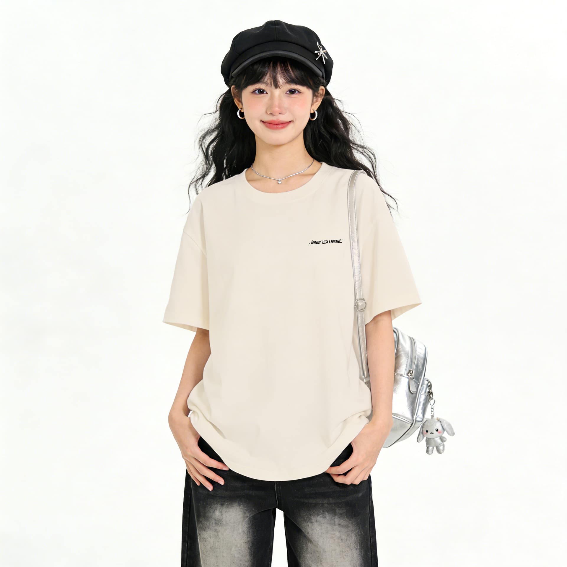 Футболка JEANSWEST Мужская T-рубашка Женская - изображение 2