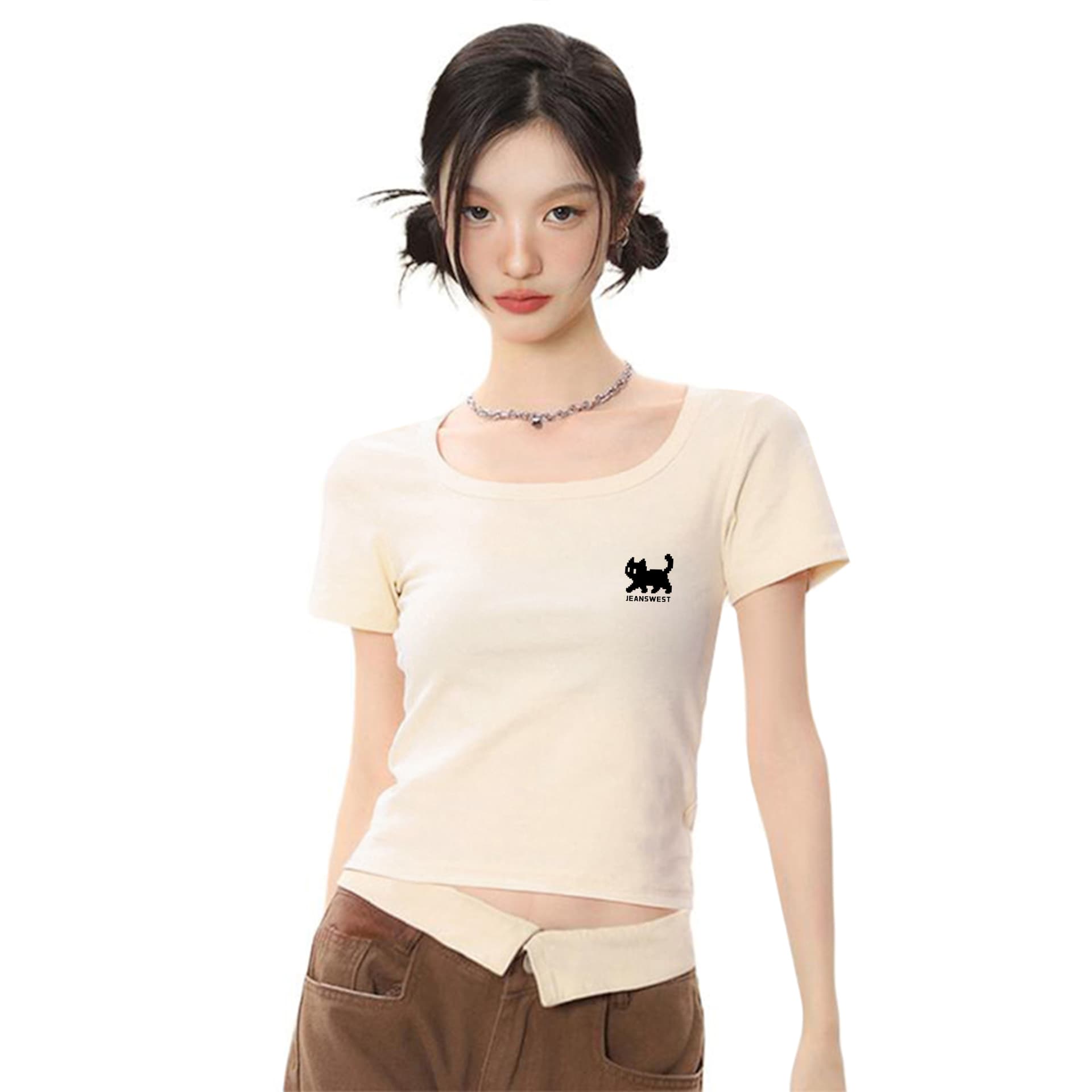 Футболка JEANSWEST Женские T-рубашки - изображение 2
