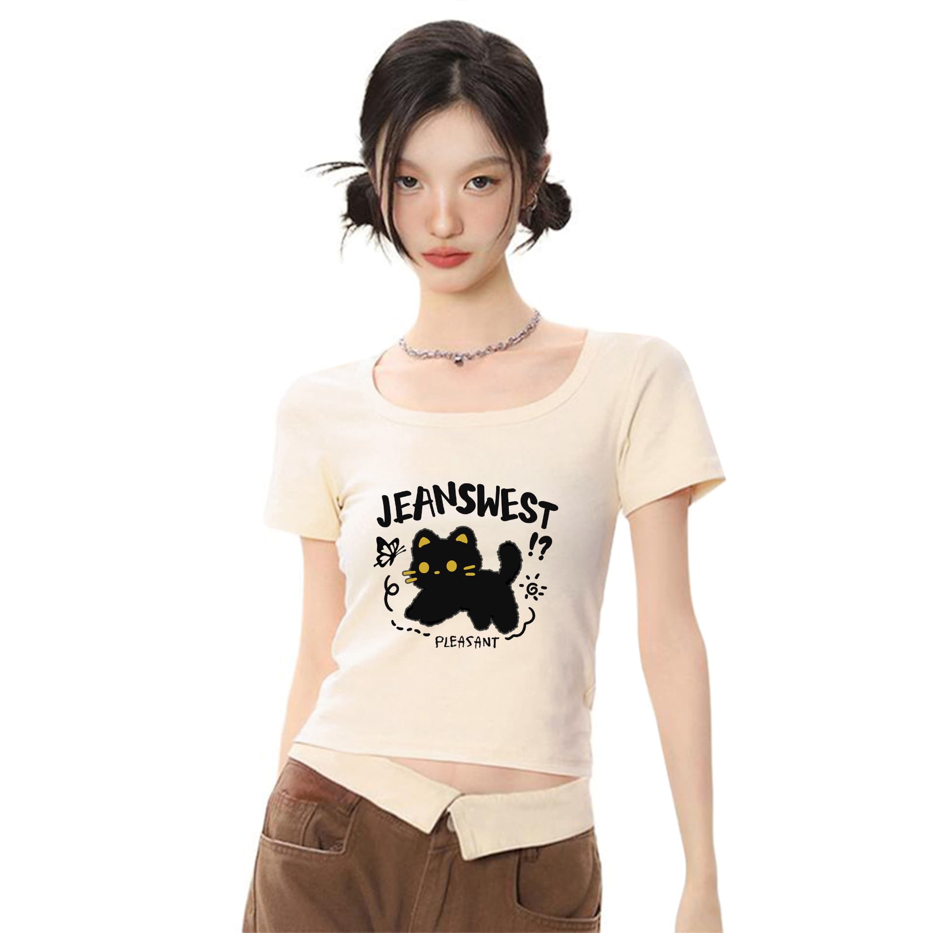 Футболка JEANSWEST Женские T-рубашки - изображение 2