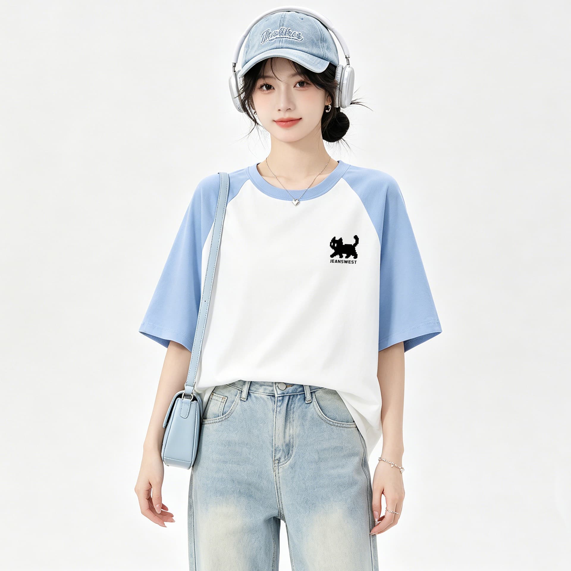 Футболка JEANSWEST Мужская T-рубашка Женская - изображение 2