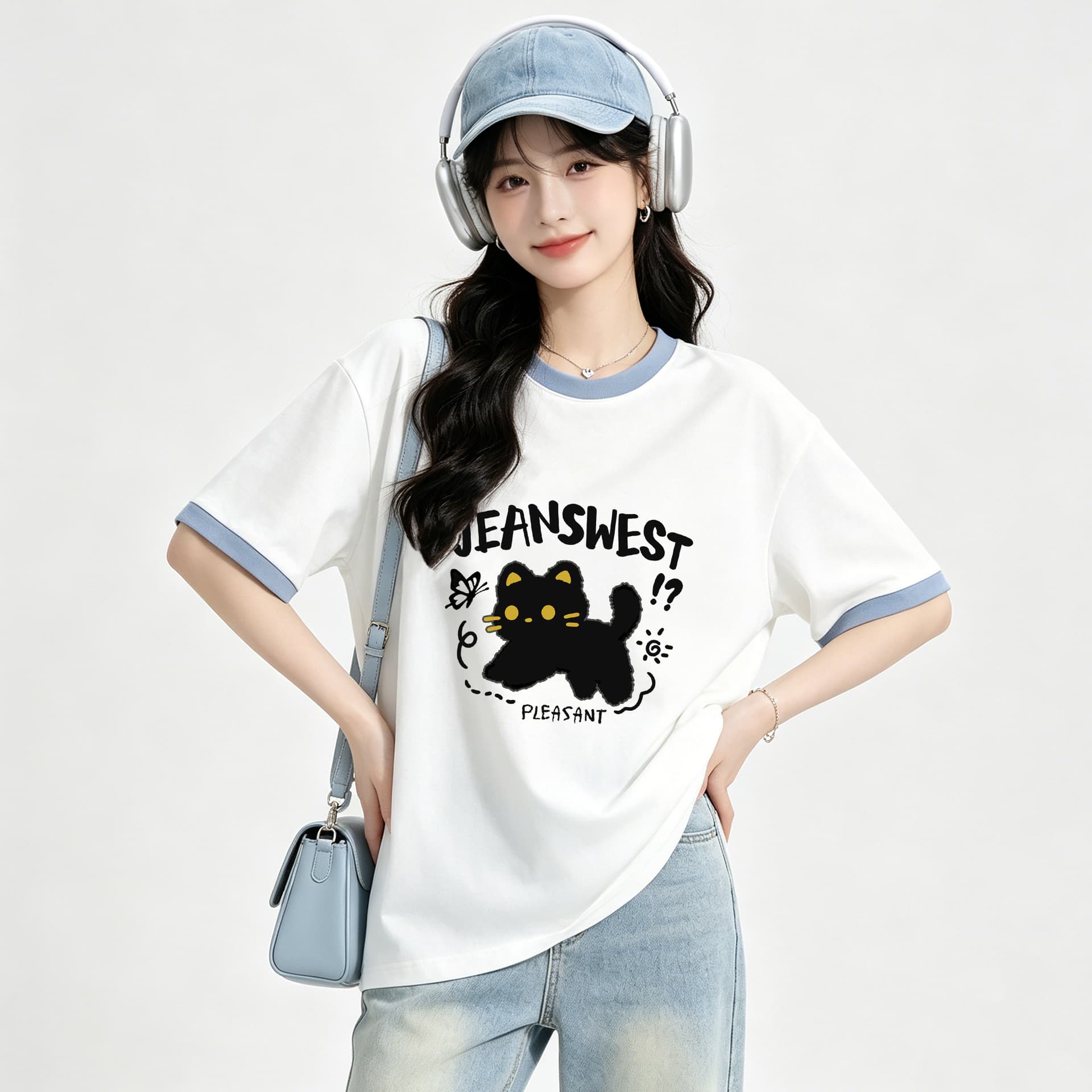 Футболка JEANSWEST Мужская T-рубашка Женская - изображение 2