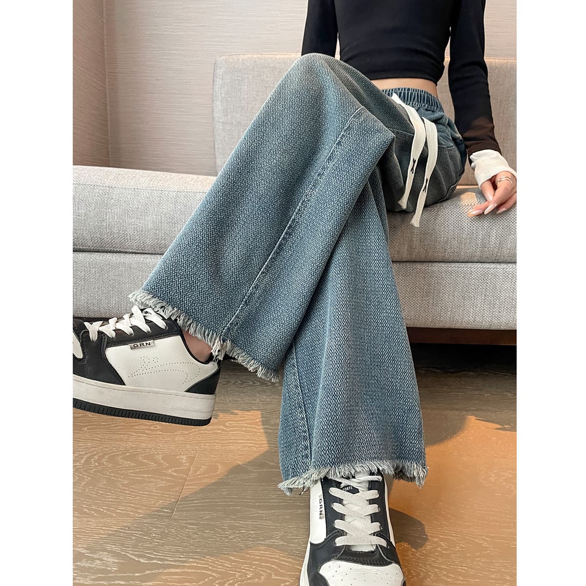Джинсы JEANSWEST Винтажные синие женские джинсы - изображение 3