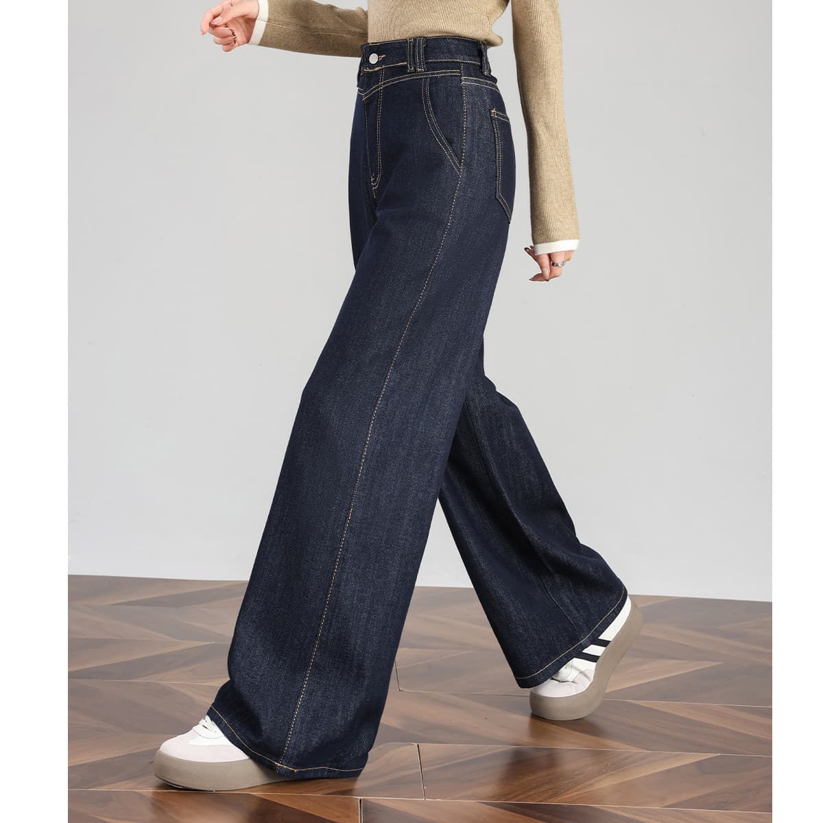 Джинсы JEANSWEST Темно-синий Женские Джинсы - изображение 2