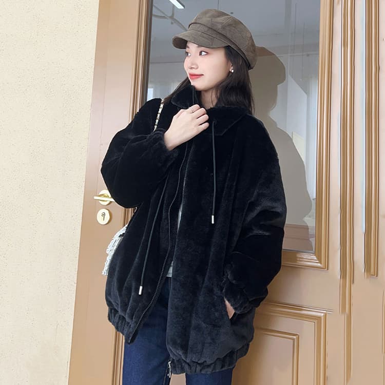 JEANSWEST Бархатовое пальто для женщин - изображение 2