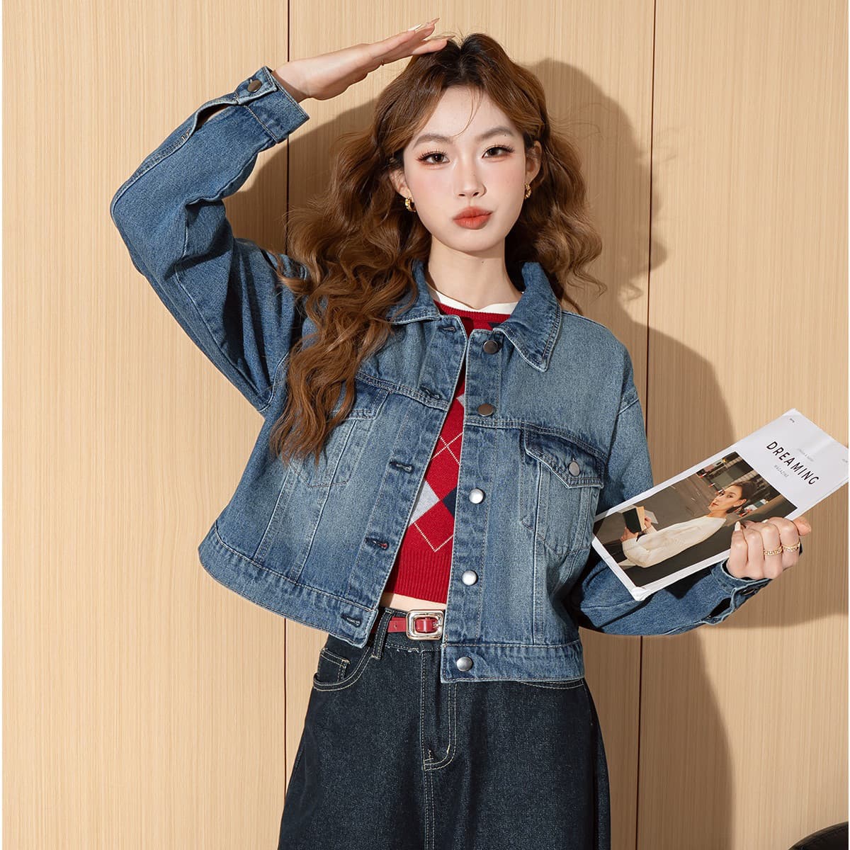 JEANSWEST Деним Куртка Женские Синий - изображение 5