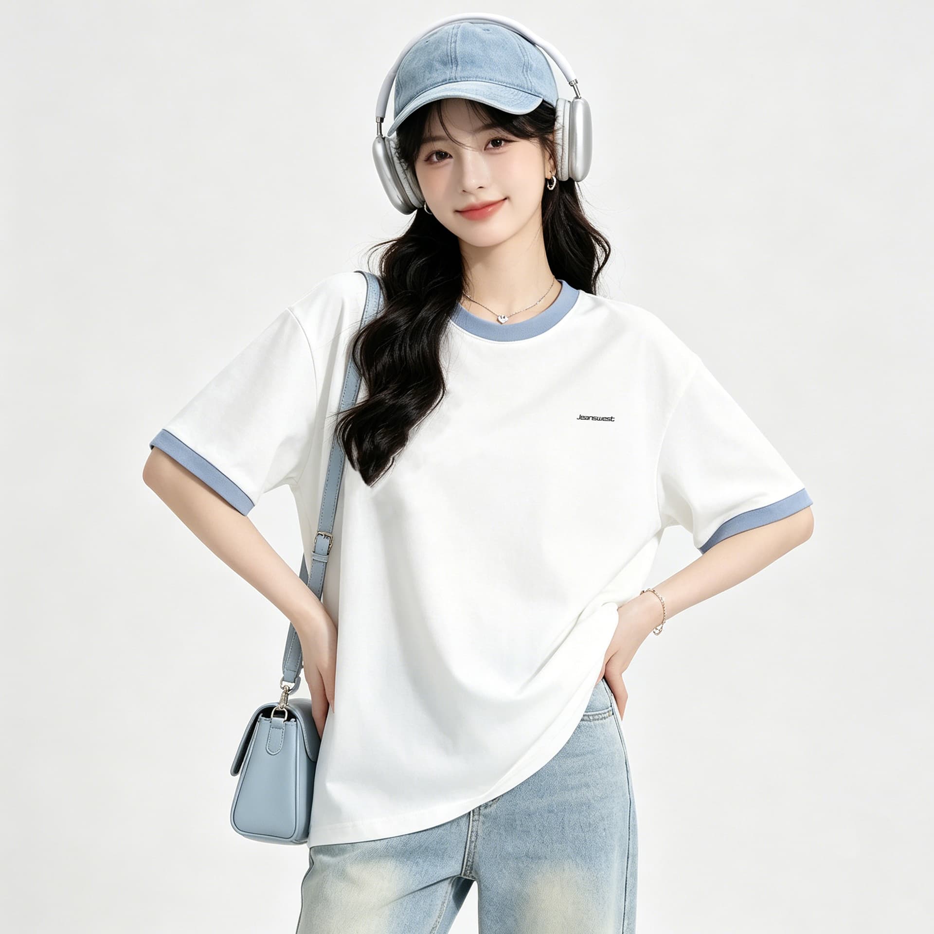Футболка JEANSWEST Мужская T-рубашка Женская - изображение 2