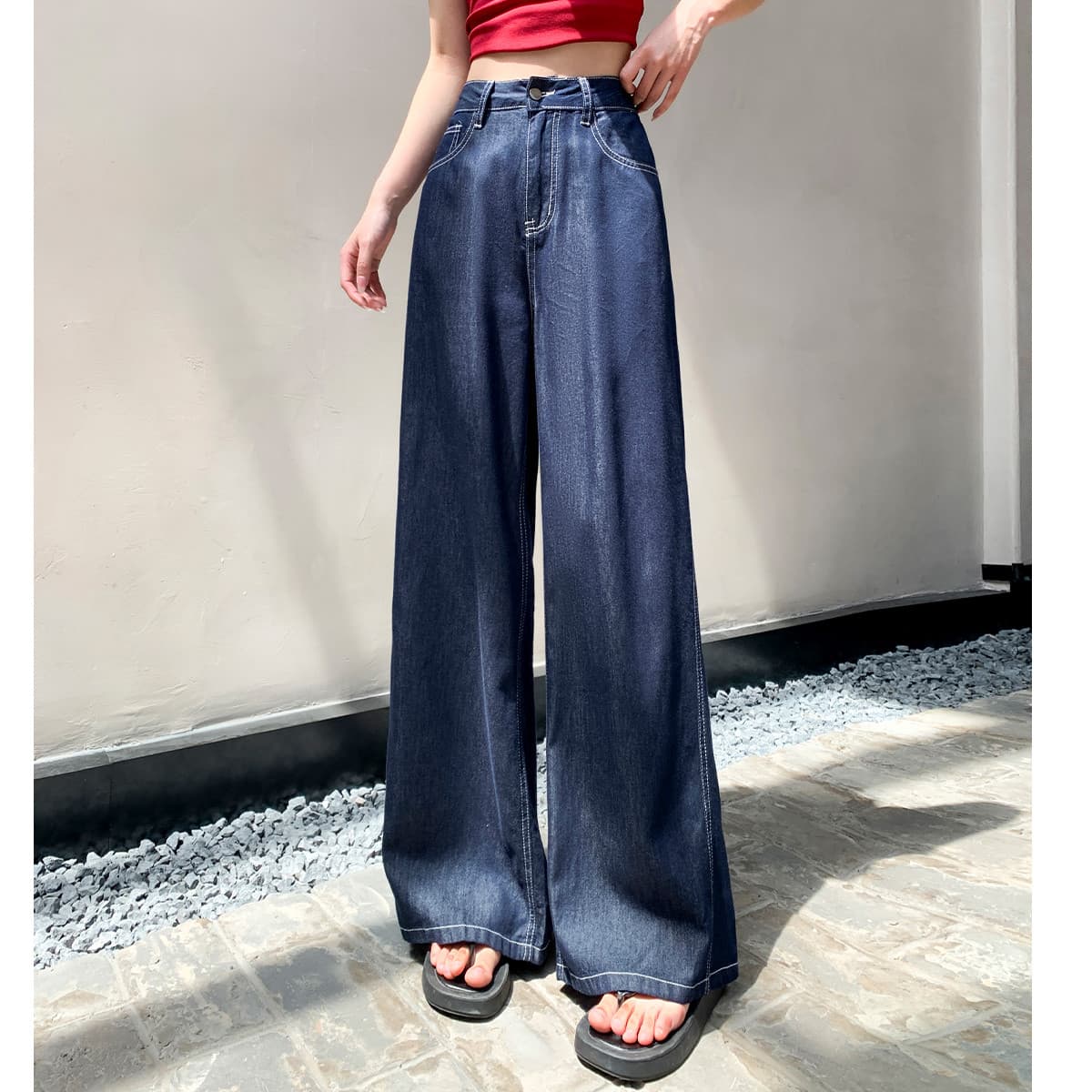 Джинсы JEANSWEST JEANS Женские Ностальгический синий - изображение 4