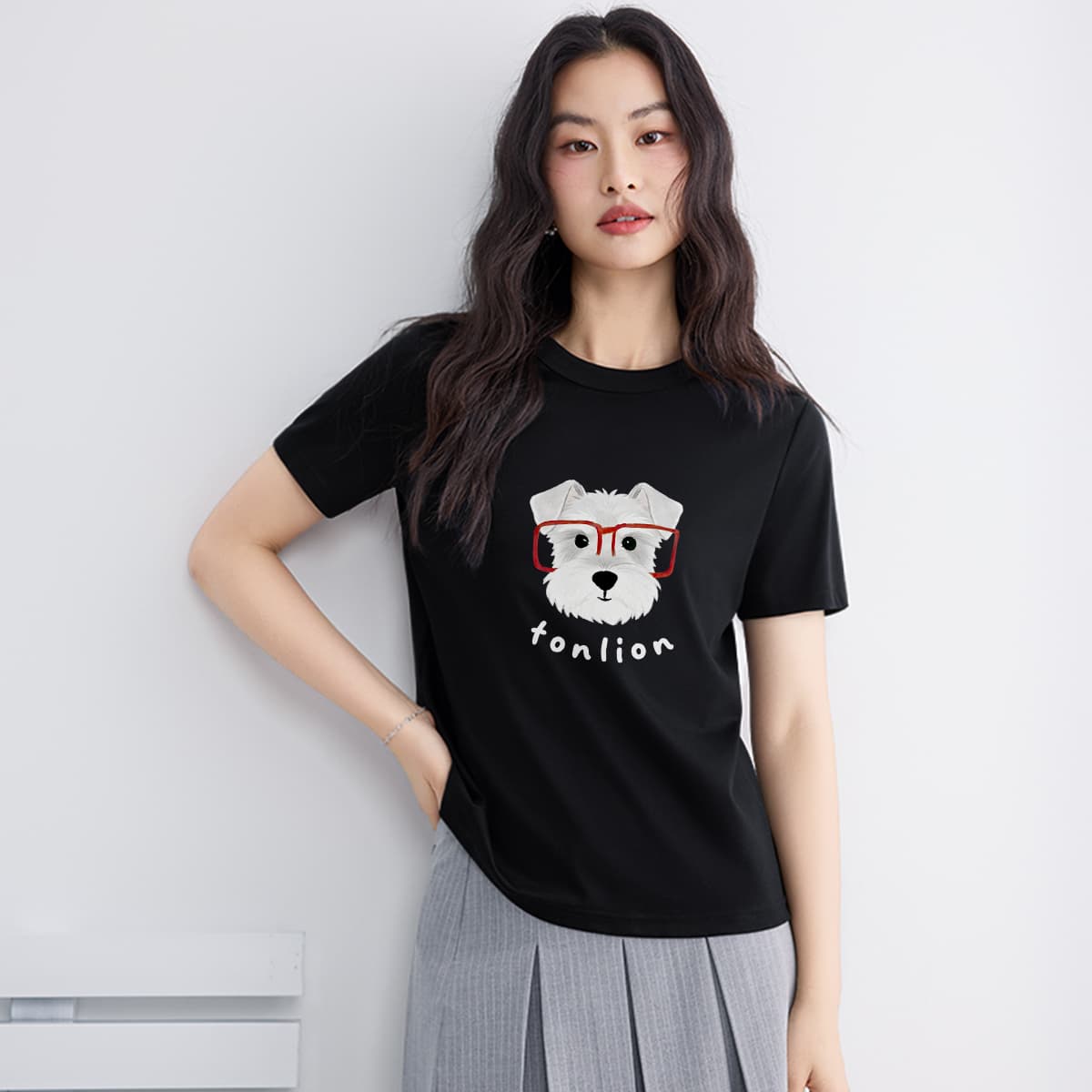 Футболка Tonlion Женские T-рубашки - изображение 3