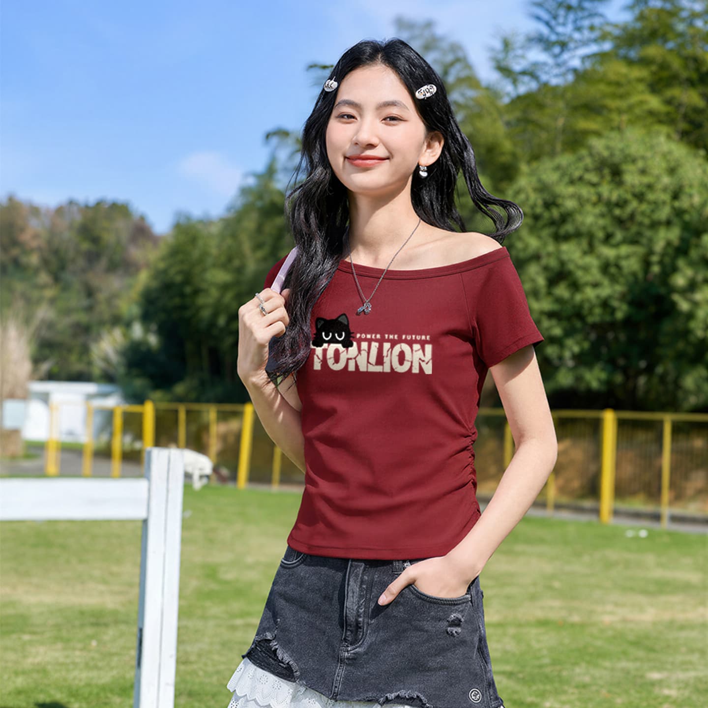 Футболка Tonlion Женские T-рубашки - изображение 4