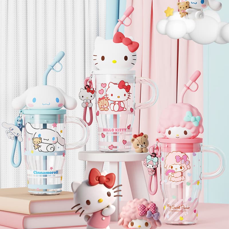 Sanrio Hello Kitty Hello Kitty Летний Стеклянный Подстаканник 650 мл - изображение 4