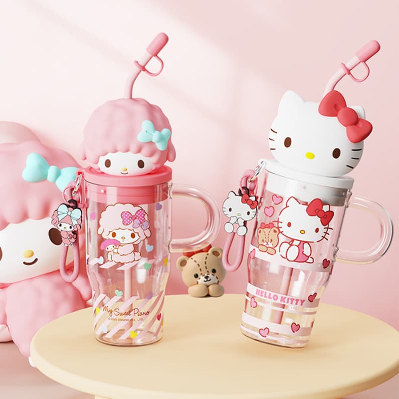 Sanrio Hello Kitty Hello Kitty Летний Стеклянный Подстаканник 650 мл - изображение 3