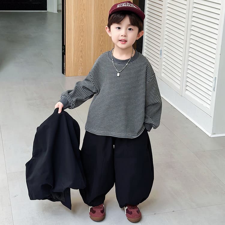 PIERRE CARDIN Черный ТРИ Штуки Набор Магических Цветов Kids Повседневные Спортивные Костюмы Наборы - изображение 2