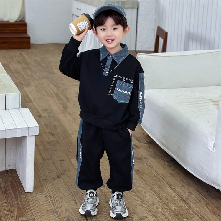 PIERRE CARDIN Черный Kids Повседневные спортивные костюмы Наборы - изображение 2