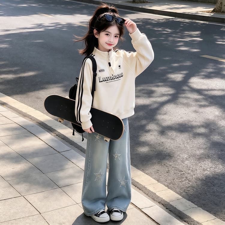 PIERRE CARDIN Топ + Джинсы Kids Повседневные Спортивные Костюмы Наборы - изображение 3