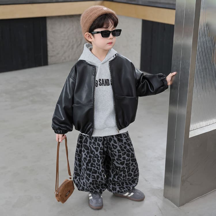 PIERRE CARDIN Черный ТРИ Штуки Набор Магических Цветов Kids Повседневные Спортивные Костюмы Наборы - изображение 3
