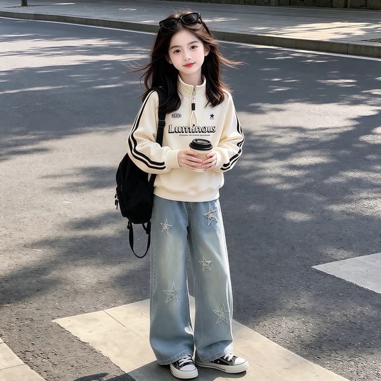 PIERRE CARDIN Топ + Джинсы Kids Повседневные Спортивные Костюмы Наборы - изображение 4