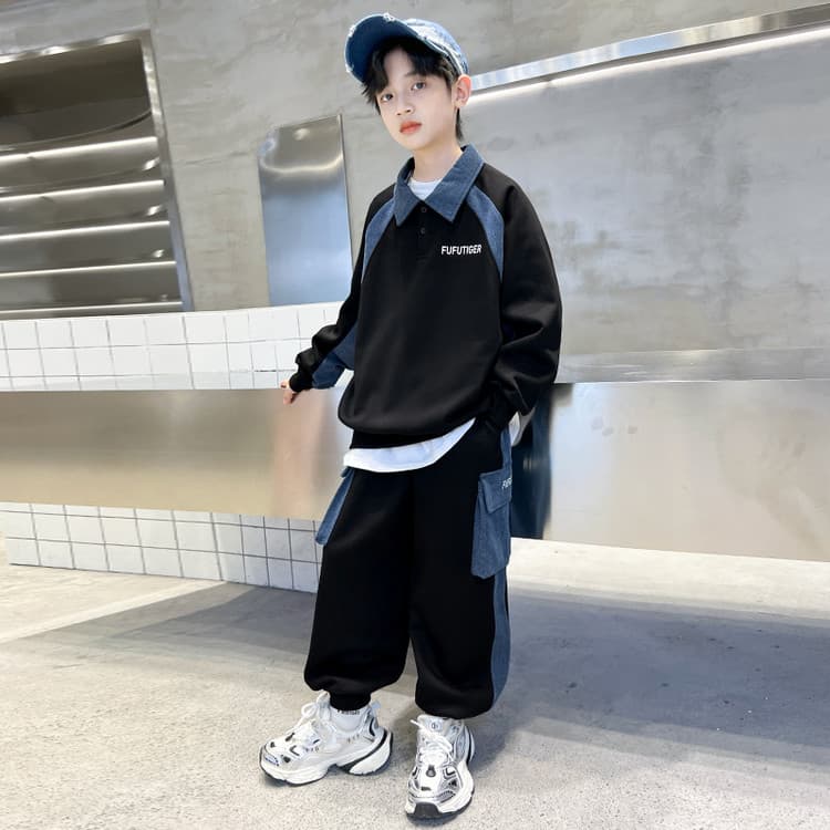 PIERRE CARDIN Черный Kids Повседневные спортивные костюмы Наборы - изображение 3