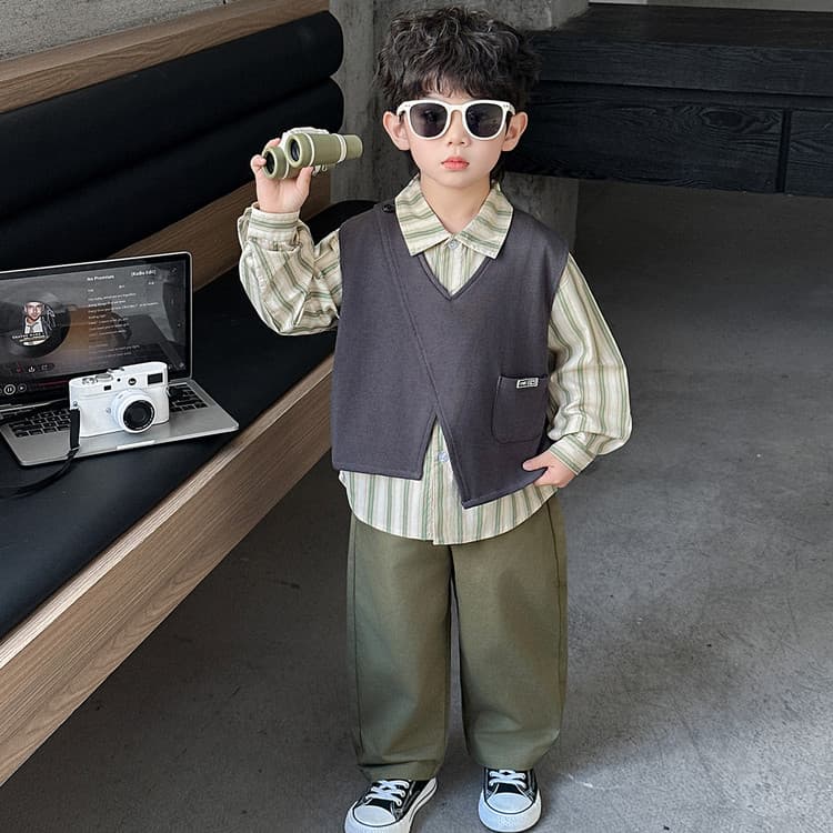 PIERRE CARDIN Зелёный Kids Повседневные спортивные костюмы Наборы - изображение 2