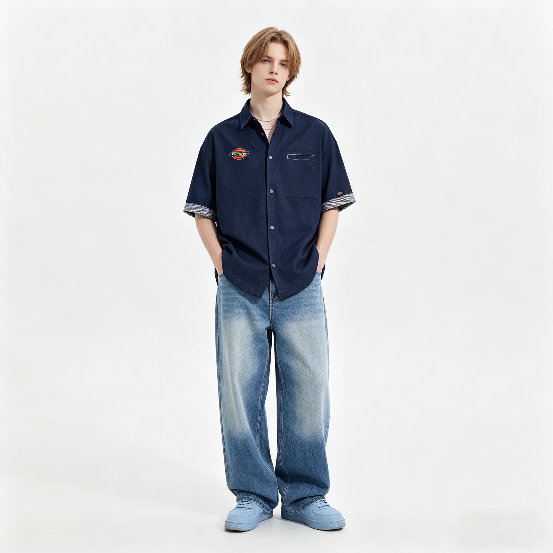 Рубашка Dickies logoOversize — фото 4