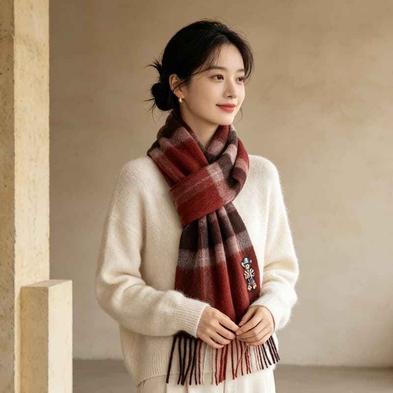 Шарф Мазерати Wool Knit Платки Женские - изображение 2