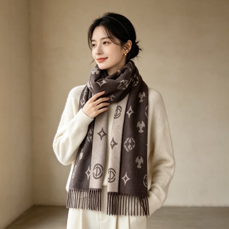 Шарф Maserati Шерстяная смесь Премиум Snood Унисекс - изображение 4