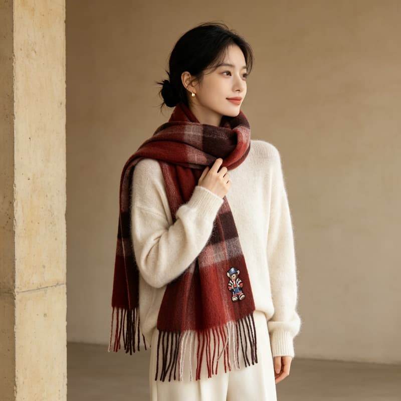 Шарф Мазерати Wool Knit Платки Женские - изображение 4