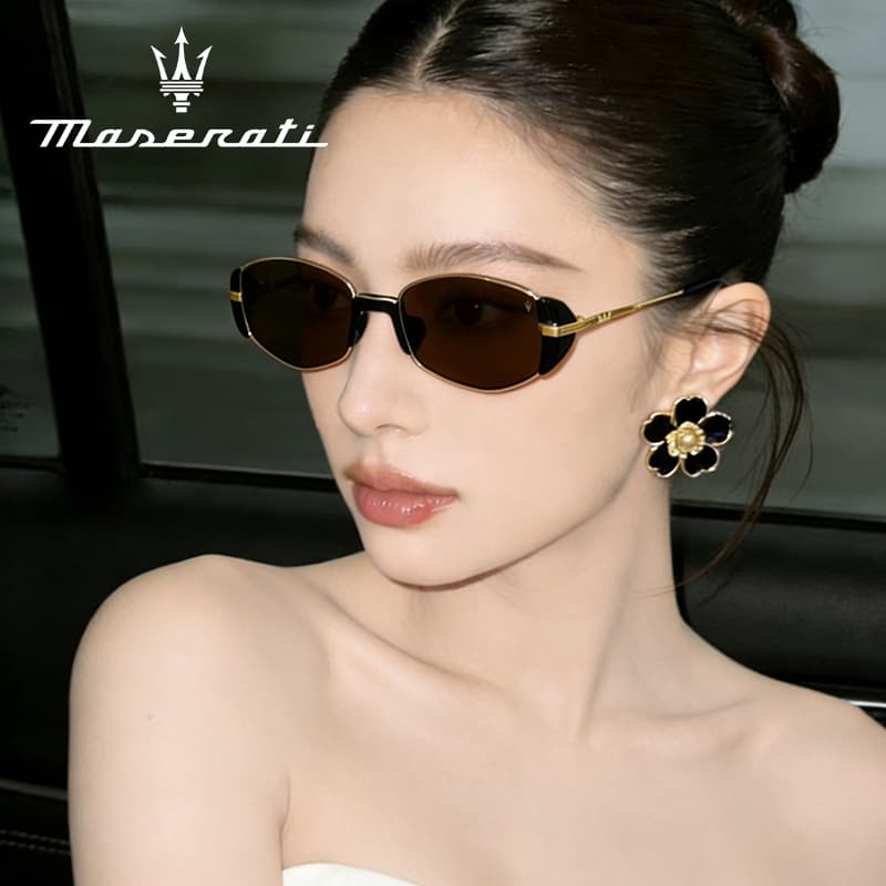 Солнцезащитные очки Maserati Медный сплав ОВАЛЬНЫЕ Солнцезащитные очки Женские - изображение 6