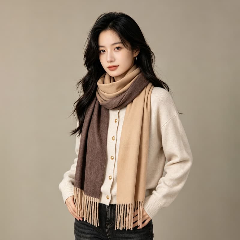 Шарф Maserati Овечья шерсть Wool Knit Шарфы Женские - изображение 6