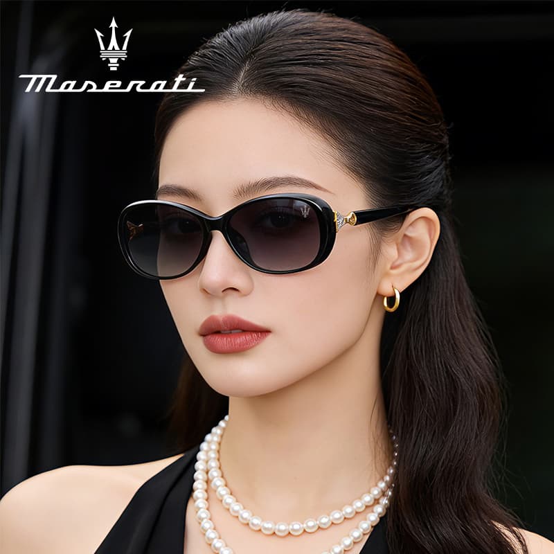 Солнцезащитные очки Maserati Tr90 Oval Travel Outdoor Спортивный Вождение Вечеринка События Защита от ультрафиолета (UV) Солнцезащитные Очки - изображение 6