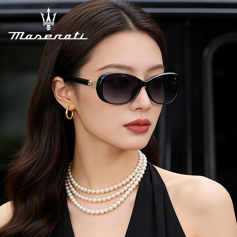 Солнцезащитные очки Maserati Tr90 Oval Travel Outdoor Спортивный Вождение Вечеринка События Защита от ультрафиолета (UV) Солнцезащитные Очки - изображение 4