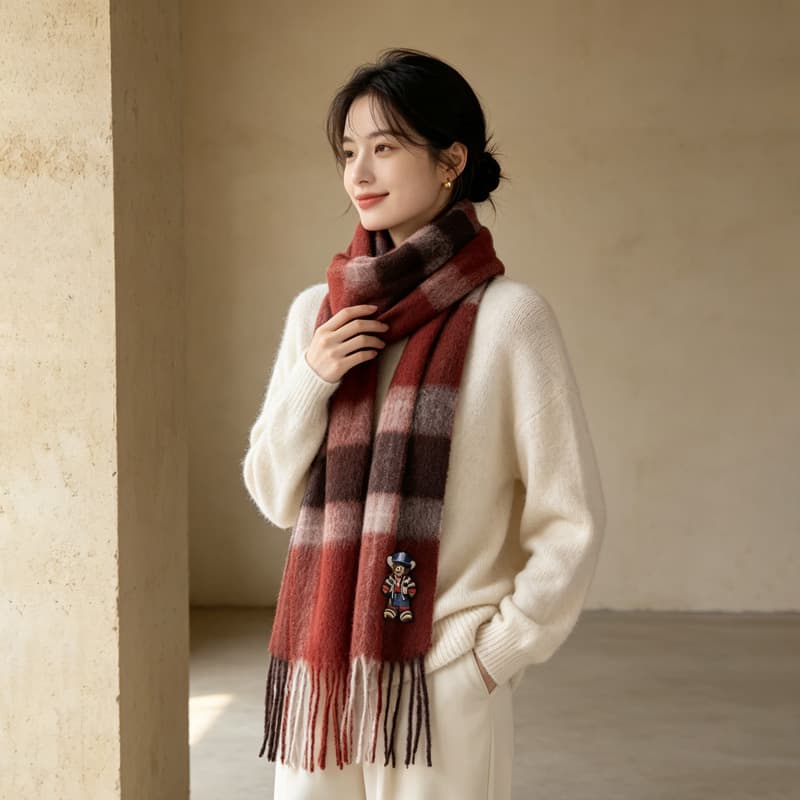 Шарф Мазерати Wool Knit Платки Женские - изображение 3