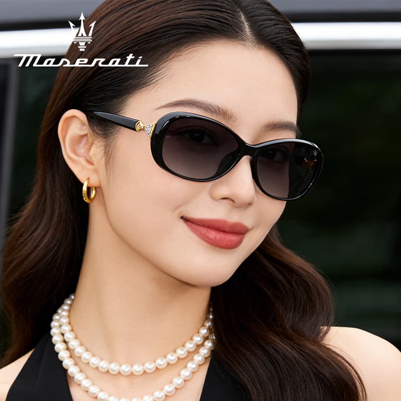 Солнцезащитные очки Maserati Tr90 Oval Travel Outdoor Спортивный Вождение Вечеринка События Защита от ультрафиолета (UV) Солнцезащитные Очки - изображение 3
