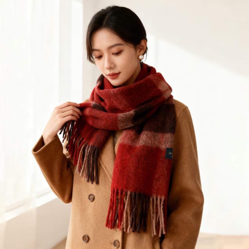 Шарф Maserati Шарфы из трикотажа Wool Knit Унисекс - изображение 3