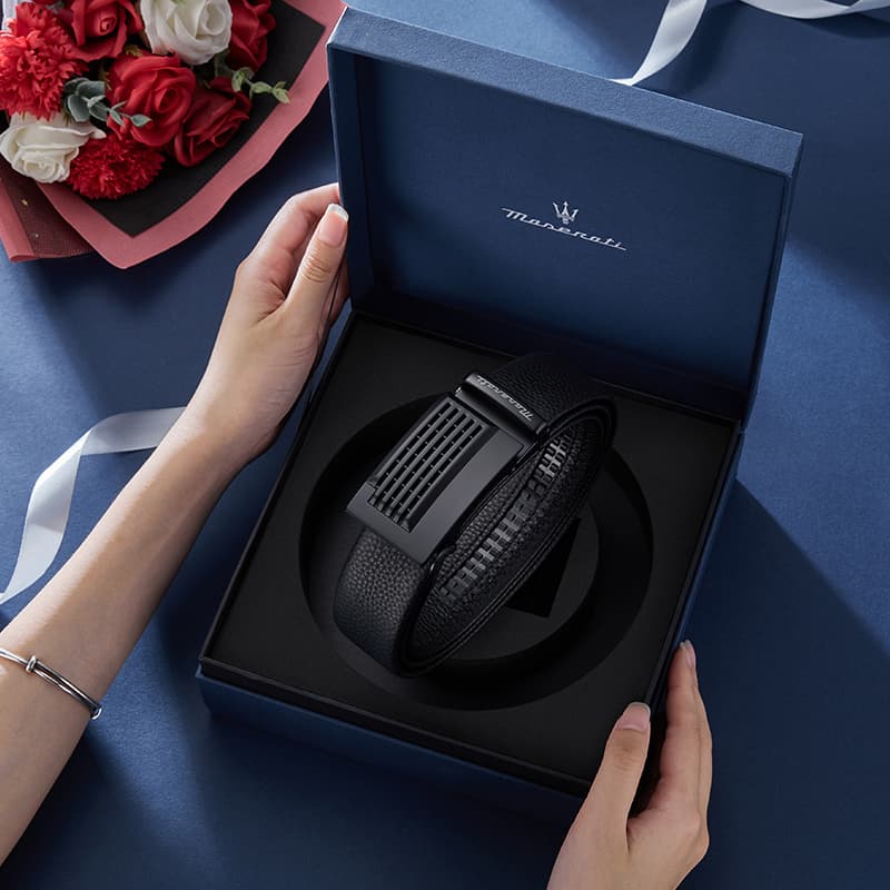 Ремень Maserati Ремни из коровьей кожи мужской 3,5 см - изображение 3